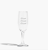 NEW - Drink Drank Drunk - Champagne Flute Glass