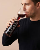 NEW! The “One Glass” Novelty Wine Bottle Glass (750ml)